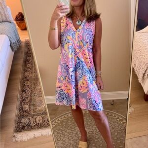 Lilly Pulitzer Amina V-neck Sleeveless Swing Dress